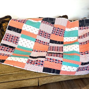 Fat Quarter Stripe  Strings Quilt Cut It Up EASY Pattern step by step instructions instant PDF video tutorial