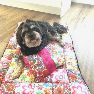 Handmade Dog Bed Quilt Waterproof & Washable Pet Bed Pattern for your dog Step By step Video Tutorial Didital PDF Easy to make Pattern