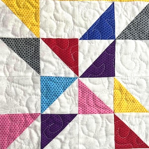 Fat Quarter / Scrap Quilt Block Einfaches Blockmuster einfache Anleitungen Full Video Tutorial Schritt für Schritt pdf einfach herunterladen Quilt Block