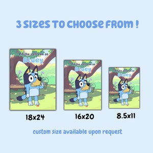 Pin the Tail on Bluey, Pin the Tail Game, Bluey Party, Bluey Party ...