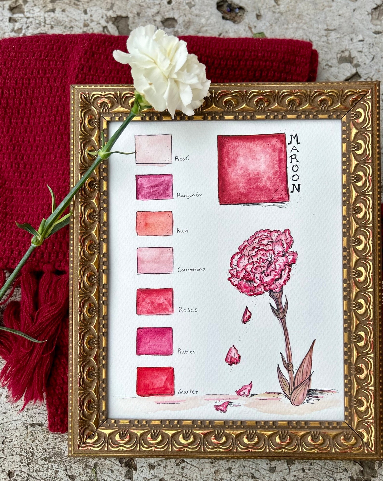 Custom Whimsical Color Story Illustration 8x10 Watercolor Painting - Etsy