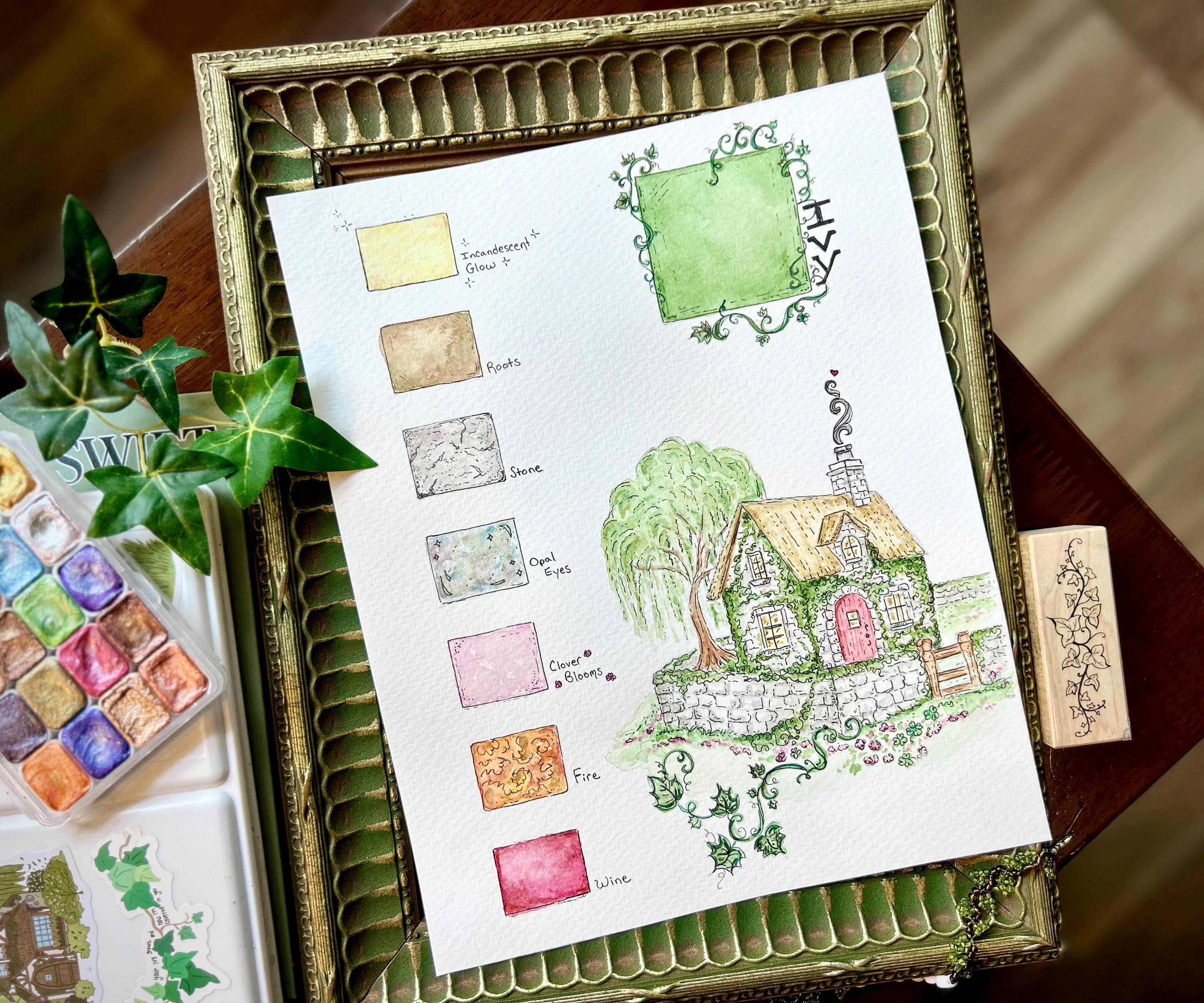 Custom Whimsical Color Story Illustration 8x10 Watercolor Painting - Etsy