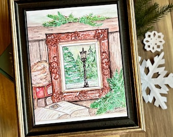 Winter in Narnia Inspired Illustration 8x10 Print