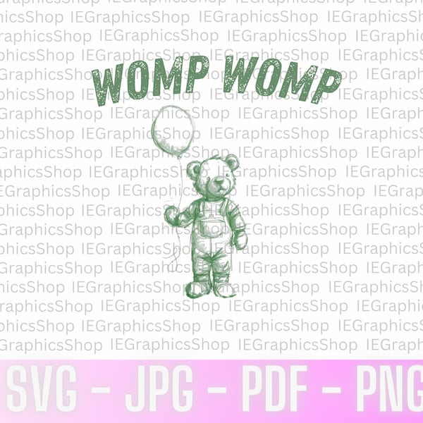 Womp Womp Png, Womp Womp Meme Png, Digital Files, Bear Womp Womp, Sillyy Bear Svg, Sarcastic Png, Bear Lover Clipart, Bear Png