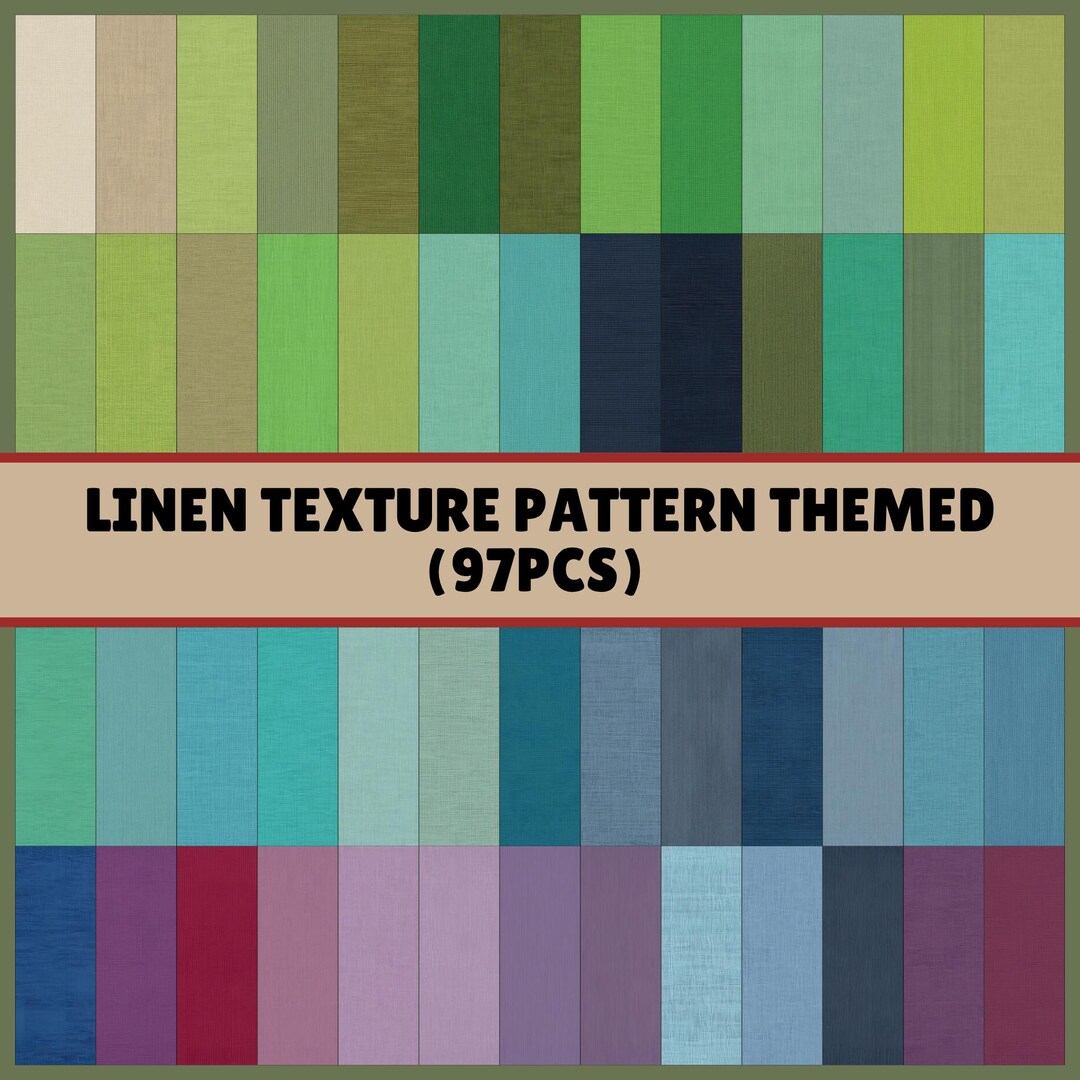 Linen Texture Digital Paper | 97 Seamless Patterns | Commercial Use ...