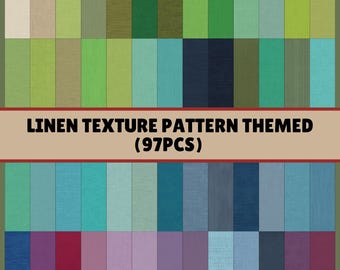 Linen Texture Digital Paper | 97 Seamless Patterns | Commercial Use | Instant Download