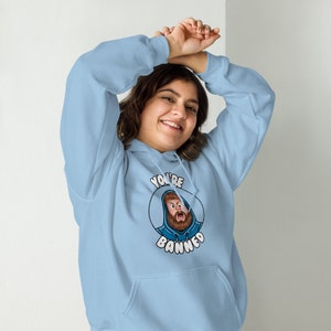 Felpa con cappuccio ispirata a You're Banned Caseoh / Felpa con stampa grafica / Maglione casual / Abbigliamento unisex / Maglione leggero / Capispalla elegante