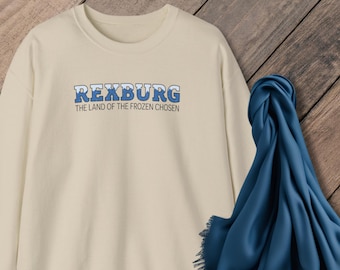 Rexburg Idaho Souvenir Frozen Chosen Sweatshirt - Idaho Art Unisex Heavy Blend Crewneck Sweatshirt, BYU-Idaho Gifts