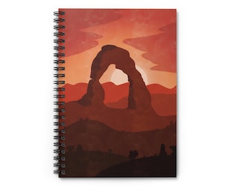 Delicate Arch Utah Spiral Notebook – Nature Lover Travel Journal