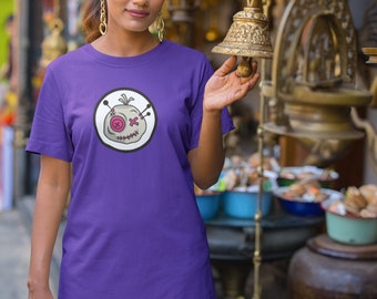 VoodooToken Vestido Camiseta Morado