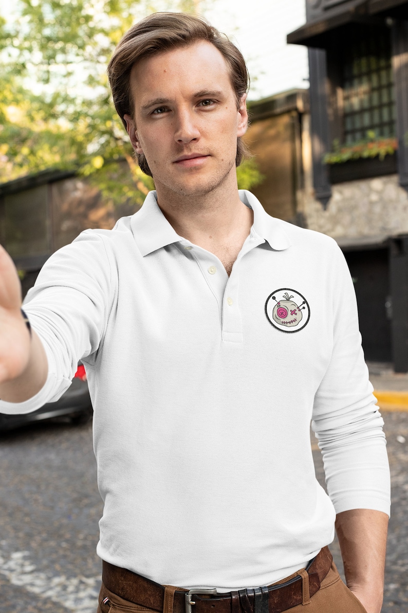 VoodooToken Long Sleeve Polo-shirt White image 2