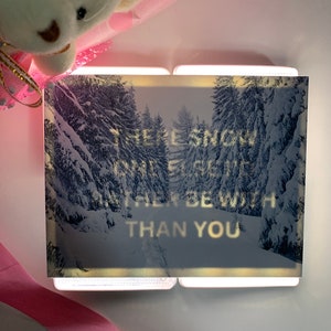 Biglietto d'amore nascosto: romantico, sorprese, regalo, confessione, biglietto di auguri invernale/cartolina
