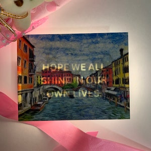Biglietto d'amore nascosto - Romantico, sorprese, regalo, confessione, biglietto d'auguri/cartolina di Van Gogh