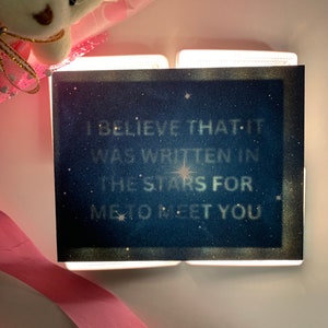 Biglietto d'amore nascosto: romantico, sorprese, regalo, confessione, biglietto d'auguri stellare/cartolina