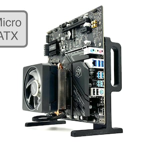 Premium Threaded 90 Degree Vertical or Horizontal ATX/ITX Motherboard Stand, CPU Mining Rig Stand, Motherboard Display, Cpu Kickstand