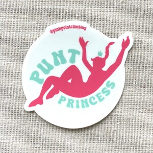 Punt Princess Falling Sticker