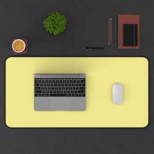 light khaki desk mat/yellow desk mat/single color desk mat/desk mat