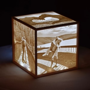 Boîte à lampes lumineuse personnalisée en lithophane