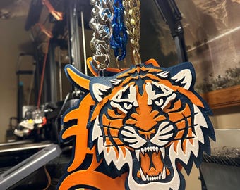 Detroit Tigers Baseball Hype Chain - Durable Strong Material 3D Printed