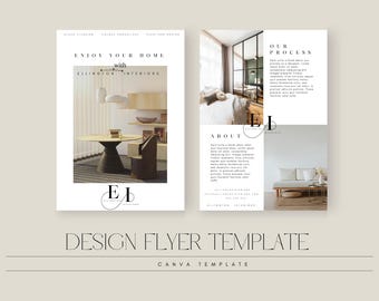 Interior Design Flyer Template Customisable Small Business Flyer Design Template