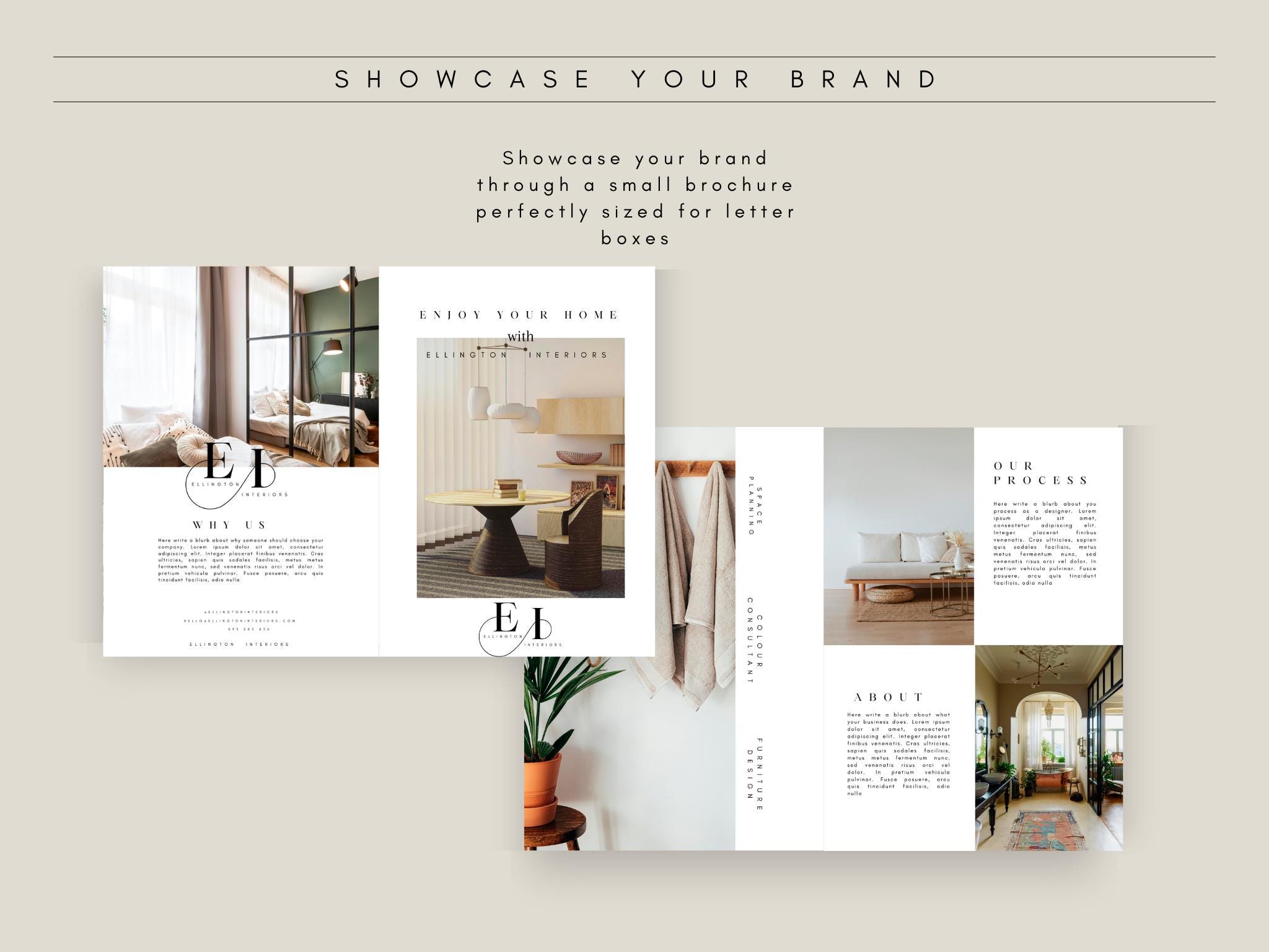 Interior Design Flyer Template Design Bifold Brochure Template Interior ...