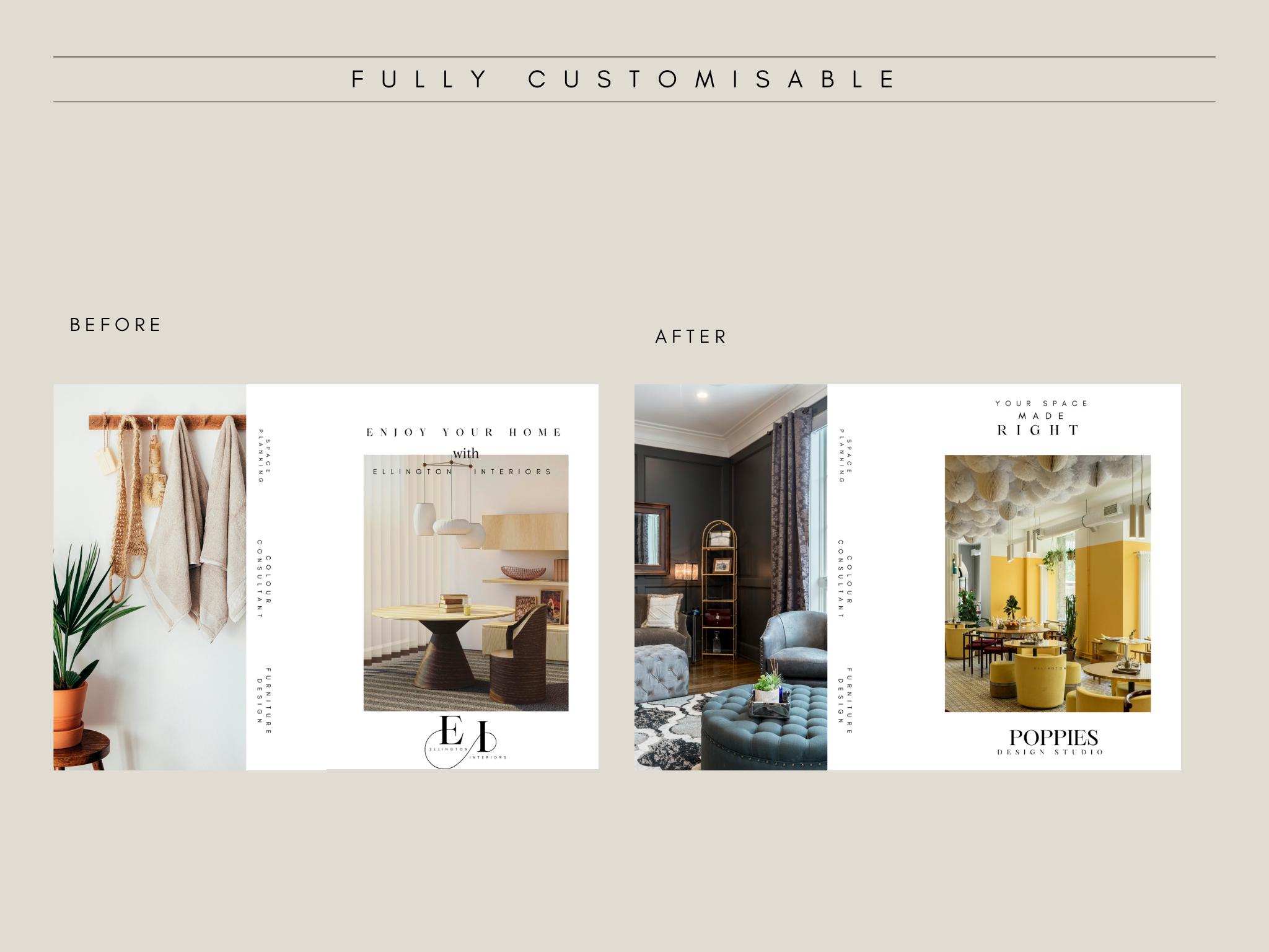 Interior Design Flyer Template Design Bifold Brochure Template Interior ...