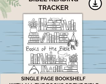 Bible Reading Tracker Coloring Page Printable