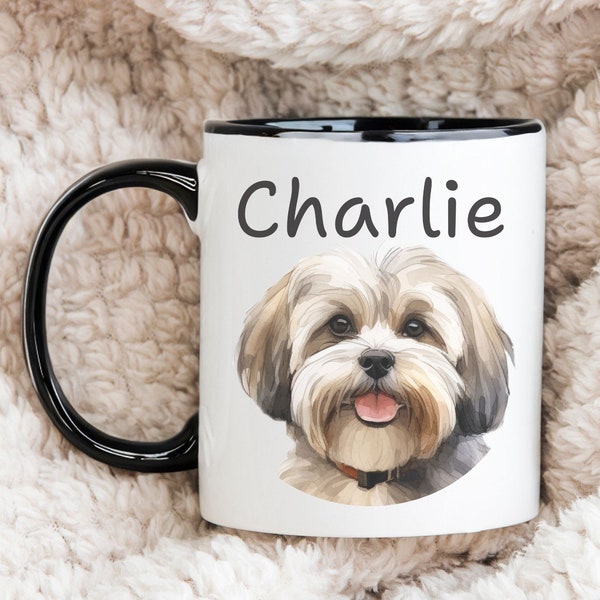 Print on Demand Mug Personalized Dog Photo Mug Custom Pet Picture Coffee Cup Customizable Pet Info Unique Pet Lover Gift Dog Breed Tea Mug