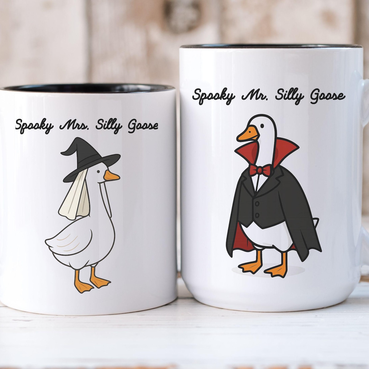 Spooky Mrs. Silly Goose Couple Mug - Etsy