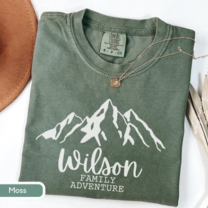 Custom Family Vacation Matching Hiking Shirt for Mountain Trip, Coordinating Outfits Matching Family Tees Custom Family Group Shirts Reunion