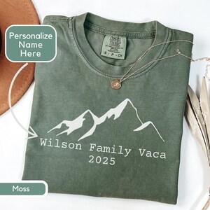 Custom Family Vacation Matching Hiking Shirt for Mountain Trip, Coordinating Outfits Matching Family Tees Custom Family Group Shirts Reunion