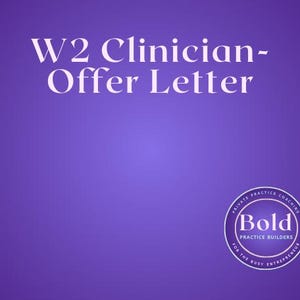Cartas de oferta y modelo de acuerdo de confidencialidad para médicos y directores clínicos W2: se utilizan en conjunto para contratar; aprobado por el abogado