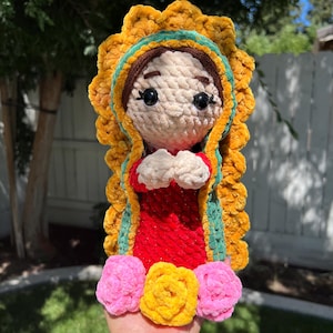 Virgen De Guadalupe Crochet Plushie | Crochet Virgencita | Crochet Mary Plushie