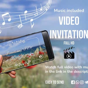 Propuesta de Dama de Honor, Invitación en Video, ¿Serás mi Dama de Honor, Tarjeta Editable, Despedida de Soltero, Dama de Honor, Fiesta de Bodas?