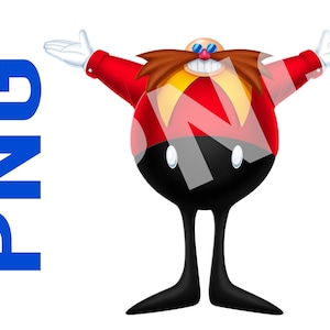 Sonic Eggman Digital download,PNG, cricut  tshirt sublimation, vinyl transfer