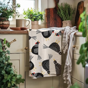 Quirky Tea Towel 100% Flour Sack Cotton