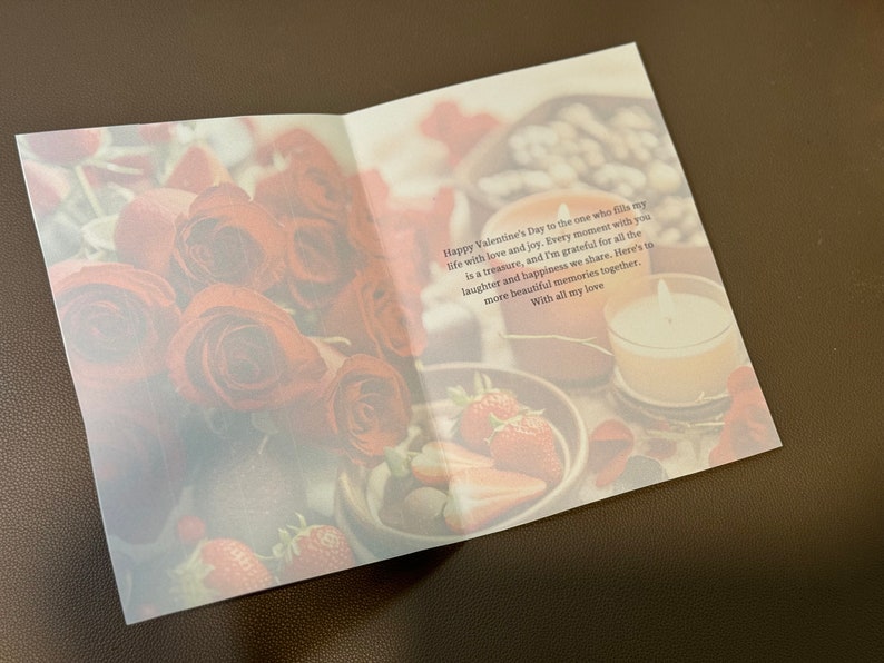 Editable and Printable Valentine's Day Folding Card 7x10 Customize With ...