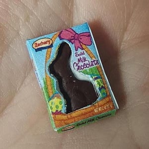 1:12 scale Easter Bunny Chocolate in a Box