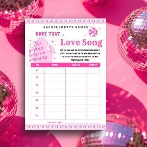 Pink Pony Club Bachelorette Games (14 Templates), Themed Party Bundle, Instant Download, Games, Art, & Writing Templates