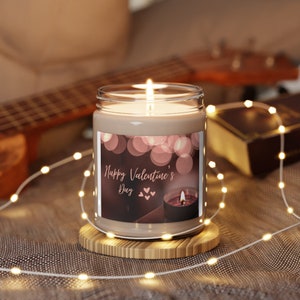 Vela perfumada del día de San Valentín