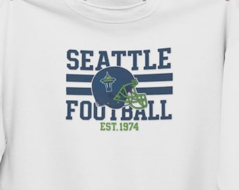 Retro Seattle Football Crewneck Sweatshirt | Vintage Seahawks Gear