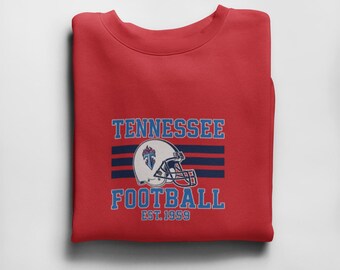 Tennessee Football Vintage Sweatshirt | Retro Crewneck | Unisex Titans Gift | Game Day Apparel