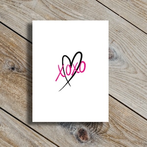 Xoxo Herz Valentinstag Themed Sticker