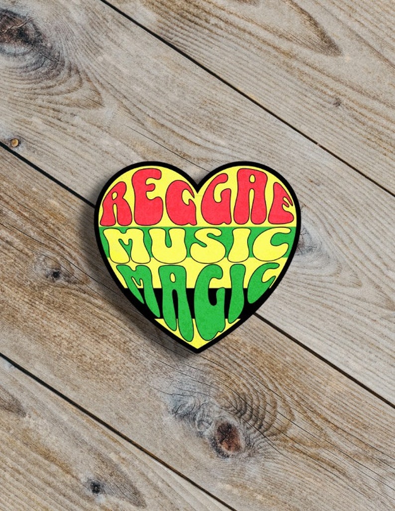 Reggae Music Magic Rastafarian Theme Sticker - Etsy