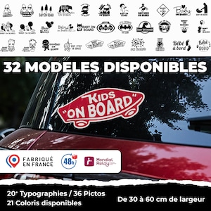 Adesivo per auto personalizzato "Baby on Board" – Design unico "Baby on Board"