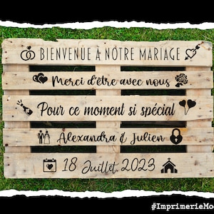 Sticker pour palette programme mariage, Pancartes, affiche, Baptême, evjf, bohême, champêtre, étiquettes image 9