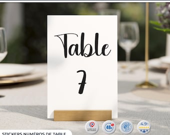 Wedding table number stickers – Elegant personalization for your reception. Signs, Mirror, Wedding, Birthday, Christening, Hen Party