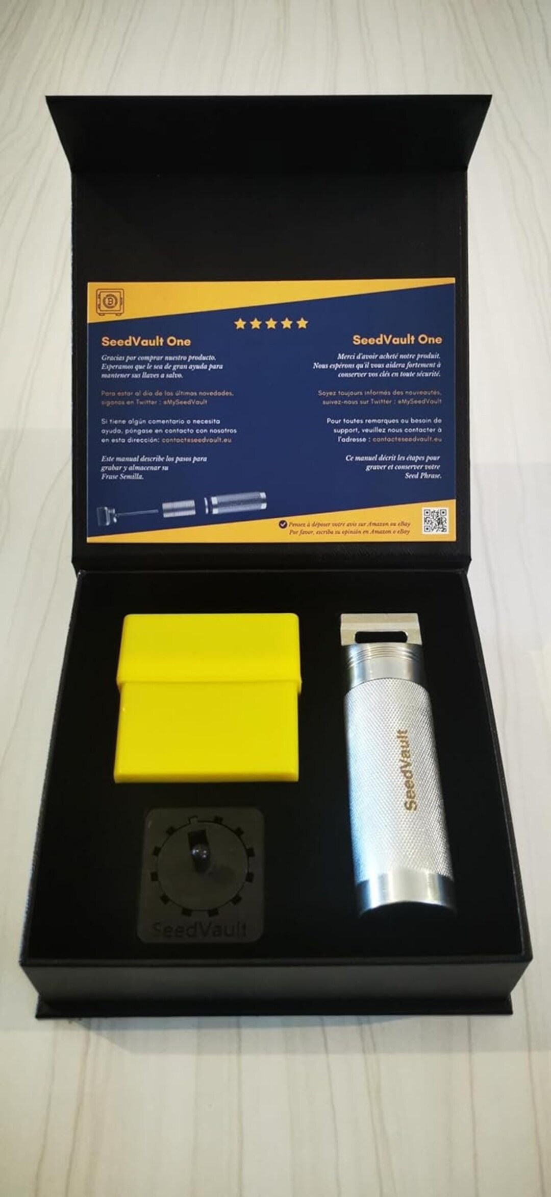 SeedVault One Pack - SAFU Capsule - XL Carbon Steel Storage SeedVault One Pack - SAFU Capsule - XL Carbon Steel Storage