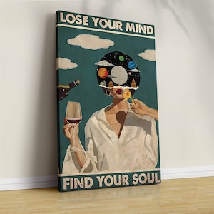 Lose Your Mind Find Your Soul Vintage Poster, Lose Your Mind Print, Vintage Music-Inspired Wall Art, Retro Poster Print, Music Retro Poster