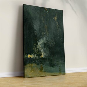 Pode incluir: Uma pintura abstrata verde escura com um desenho abstrato amarelo claro e branco no centro. A pintura tem uma superfície texturizada e um brilho sutil.